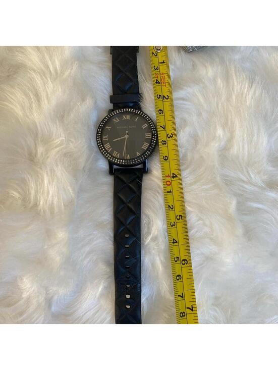 Michael Kors Black Women's Watch with Rhinestone Bezel - Picture 2 of 2